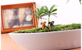 XBJ122 Mini 6pcs Cute bear decoration supplies moss micro landscape deco Garden deco Creative handicrafts