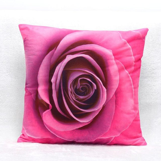 BZ143 Luxury Luxury Cushion Cover Pillow Case Home Textiles supplies 3D Flower Print Sofa decorative throw pillows chair seat