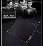 Fashion hit color men's wallet vertical short section high-quality PU genuine Color purse Card & ID Holders money clamps