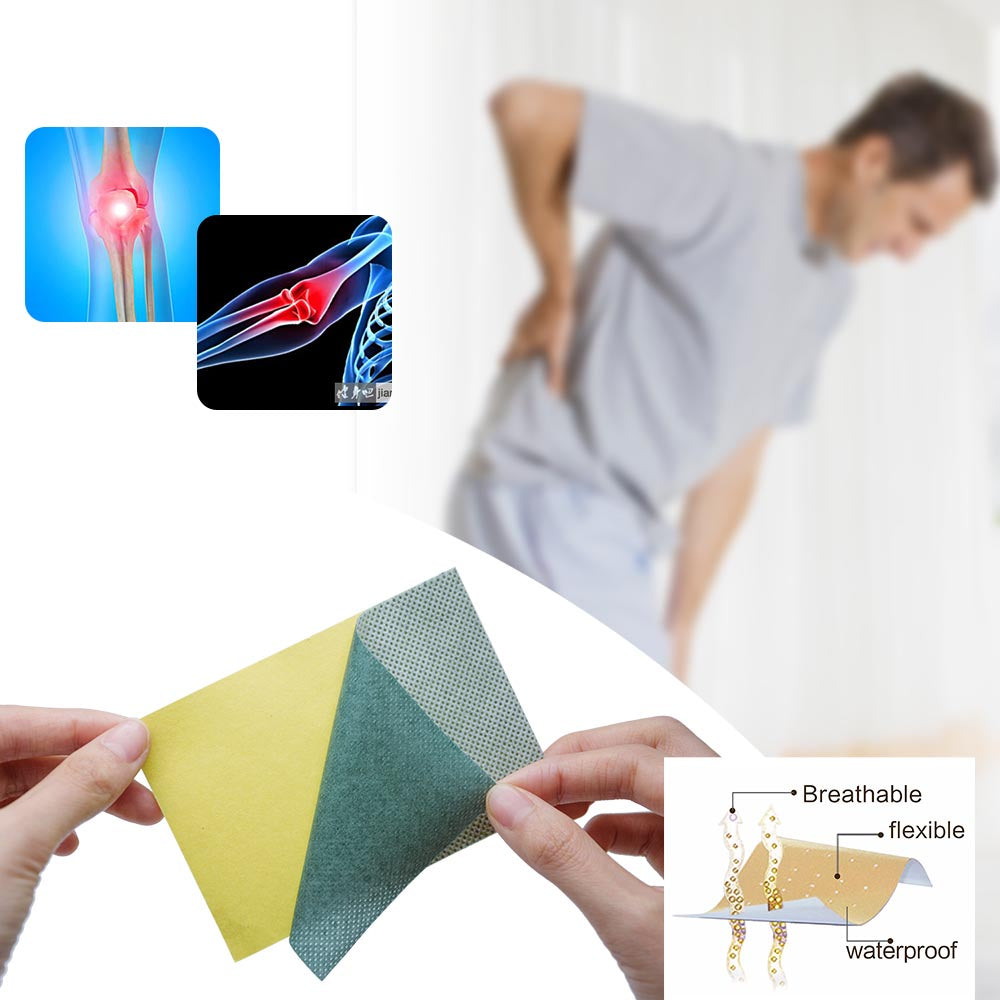 8Pcs/Bag Self-heating Green Plaster China Traditional Plaster Shen Nong Miao Cold Stick Pain Relief Patch