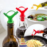 Double Oil Bottle Mouth Stopper Sauce Bottles Nozzle Caps Wine Stopper Pour The Liquid Guiding Device Kitchen Tools