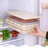 Egg Fish storage box food container keep eggs fresh refrigerator organizer kitchen dumplings storage containers 3