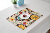 BZ812 Table mats Tableware mats Pads table mat cotton fabric Chinese art table insulation pad Western-style food bowl pad