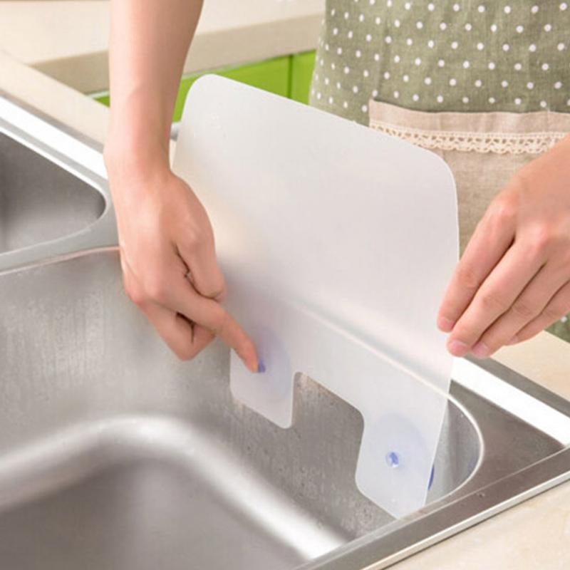 Kitchen organizer shelf prateleira wall shelf sucker splash water baffle pool board kitchen rack bathroom accessories sink shelf