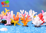 2pcs/lot simulation resin coral aquarium fish tank fish turtle small ornaments mini gift decoration starfish DIY ornaments
