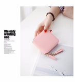 Hot Sale Square Women Coin Purses Holders Wallet Female Leather Tassel Pendant Money Wallets Hot Fashion Clutch Bag