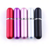 5ml Travel Mini Aluminum Refillable Perfume Bottle Spray Empty Atomizer Scent Pump Case Liquid Storage Holder Cosmetic Container