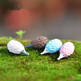 XBJ135 Mini 8pcs Color hedgehog decoration supplies moss micro landscape deco  Garden deco Creative handicrafts