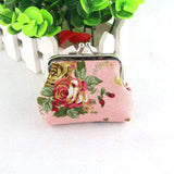 Hot Sale Women Coin Purse Cute Wallet Lady Retro Vintage Flower Small Wallet Hasp Purse Kawaii Bag Clutch Bag