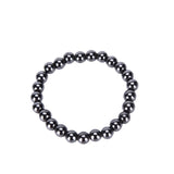 Unisex Luxury Slimming Bracelet Weight Loss Round Black Stone Magnetic Therapy Bracelet Health Care 1PCS