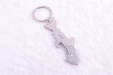 Bottle Opener Alloy Keychain And Opener Creative Fish Keychain 1 pc 2 in 1 Shark Shape Beer Opener Keyring Can Openers