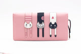 New Fashion Envelope Women Wallet Cat Cartoon Wallet Long Creative Female Card Holder PU wallet coin purses Girls