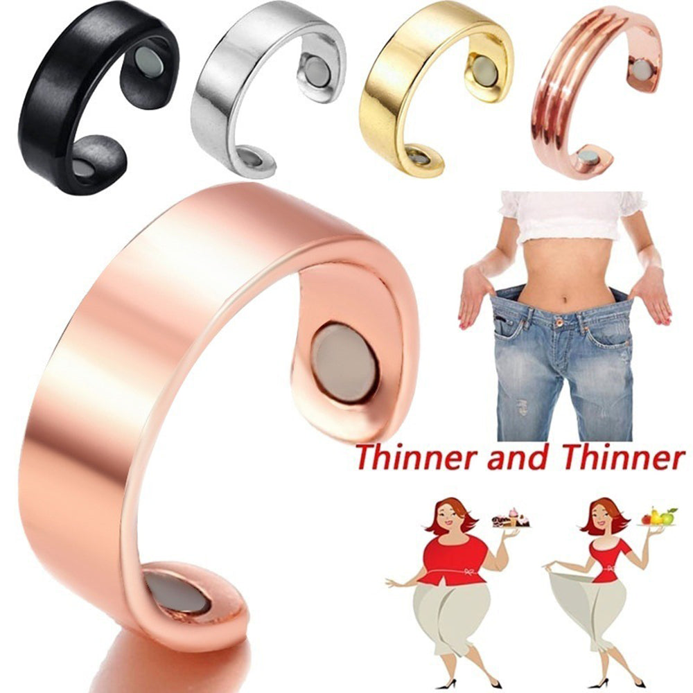 Fashion Slimming Finger Ring Micro Magnetic Weight Loss Finger Ring Fat Burning String Stimulating Acupoints Fitness Health Care Main image