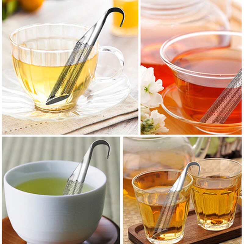 Tea Strainer Amazing Stainless Steel Tea Infuser Pipe Design Touch Feel Good Holder Tool Tea Spoon Infuser Filter Main image
