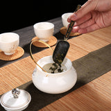 Chinese Tea spoons Copper Tea Scoop Spoon Tea Leaves Chooser Holder High Quality Chinese Kongfu Tea Accessories Tools