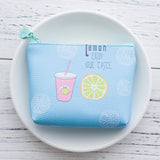 10pcs/lot Fashion Mini Canvas Coin Purse Small Women Wallet Female Purse Korean Cartoon Lovely Style  Purse Coin Purse Money Bag