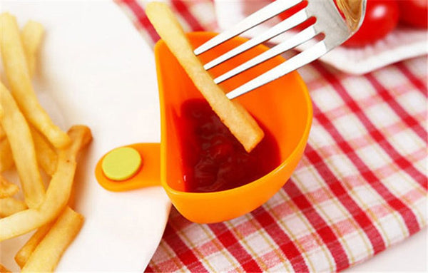 CJ135 Dip Bowl for Assorted Salad Sauce Ketchup Jam Flavor Sugar Spices Dip Clip Cup Bowl Saucer Kitchen Accessories gadgets