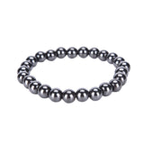 Unisex Luxury Slimming Bracelet Weight Loss Round Black Stone Magnetic Therapy Bracelet Health Care 1PCS
