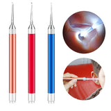 Hot Sell Light Ear Spoon Shiny Earpick Children Visible Earpick Ear Cleaning Random Color Delivery Health Care