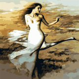 Youth Dancers Digital Painting DIY Handpainted Oil Painting by numbers oil paintings chinese scroll paintings Home Decoration