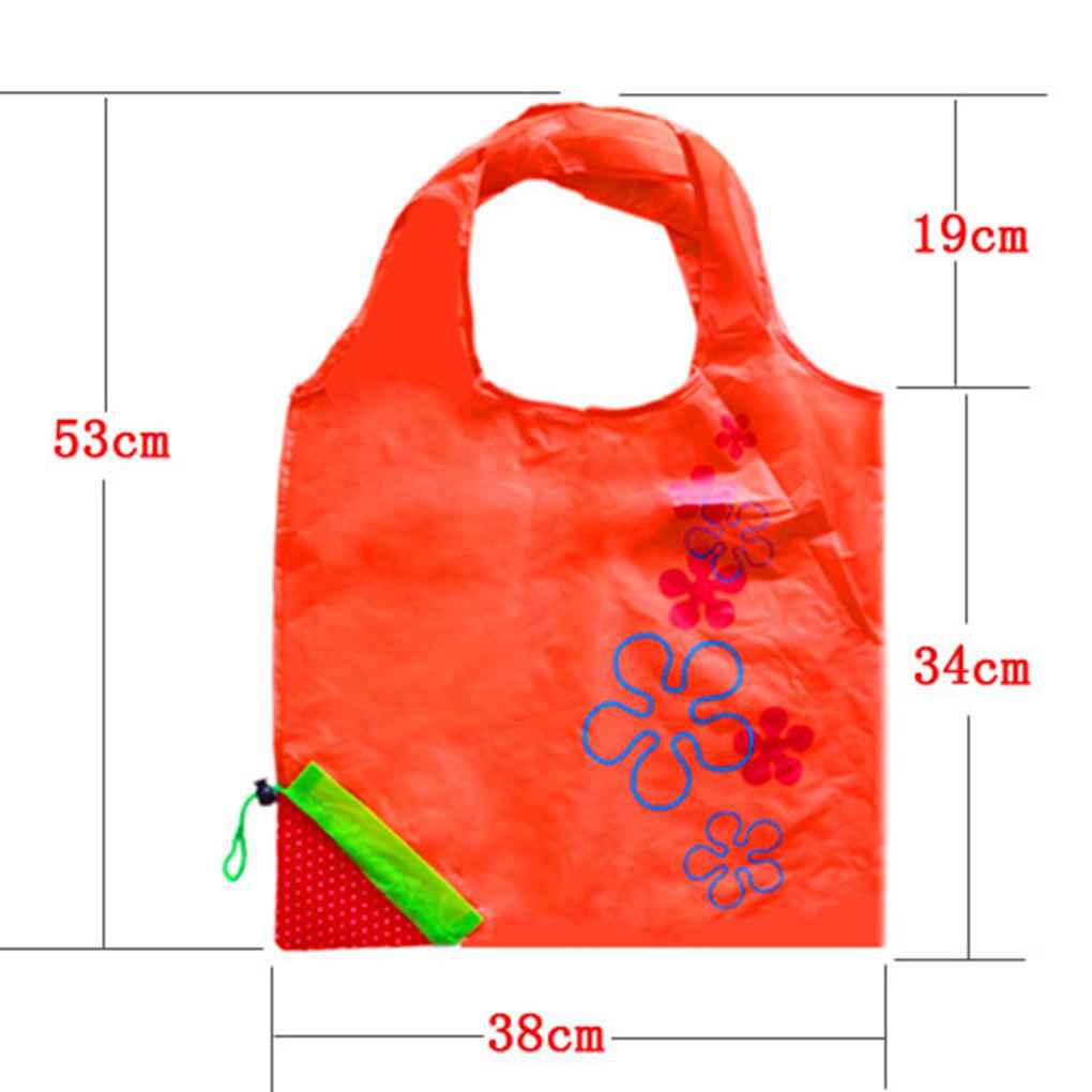 Strawberry Folding Reusable Storage Bag Recycling Use Shopping Bag