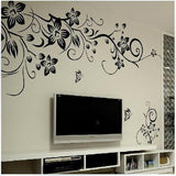 Stickers Home Wall Sticker Flowers and Vine Mural Decal Art Stikers