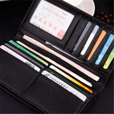 New Long fashion wallet High quality leather PU artificial clutch personality Leisure men's money clamps purse