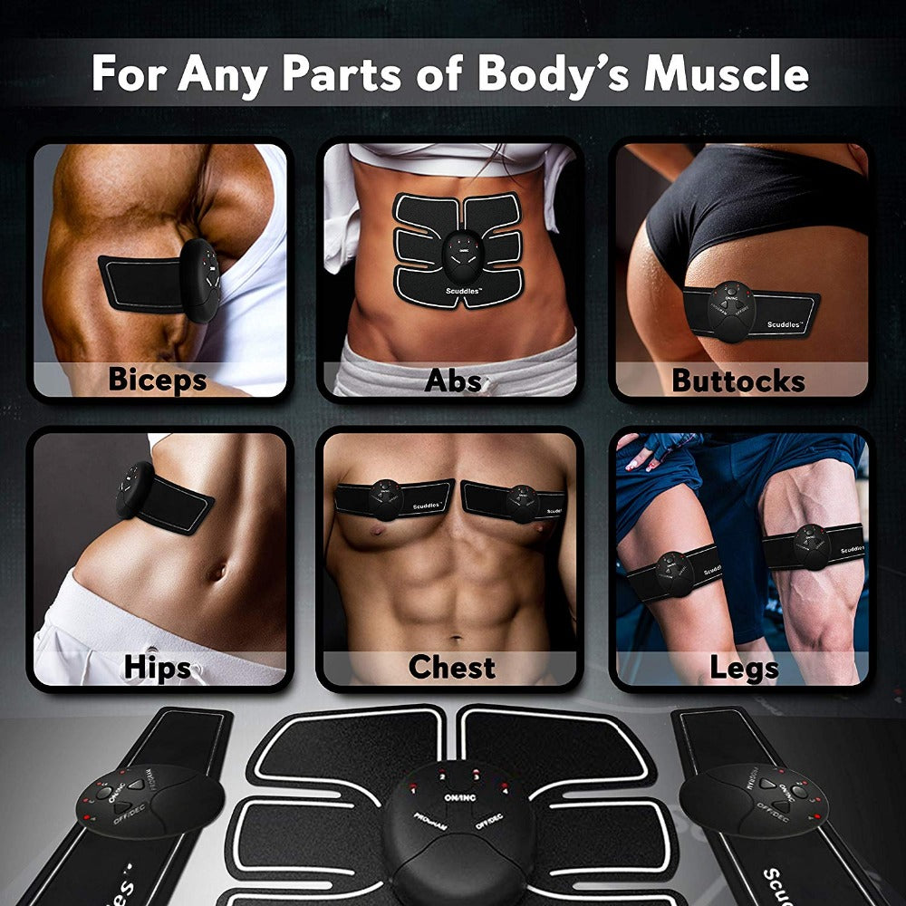 EMS Wireless Muscle Stimulator Trainer Smart Fitness Abdominal Training Electric Weight Loss Stickers Body Slimming Belt Unisex Main image