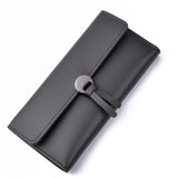 Long section fashion three-fold High quality leather multi-card high-capacity wallet Card & ID Holder Money Clips