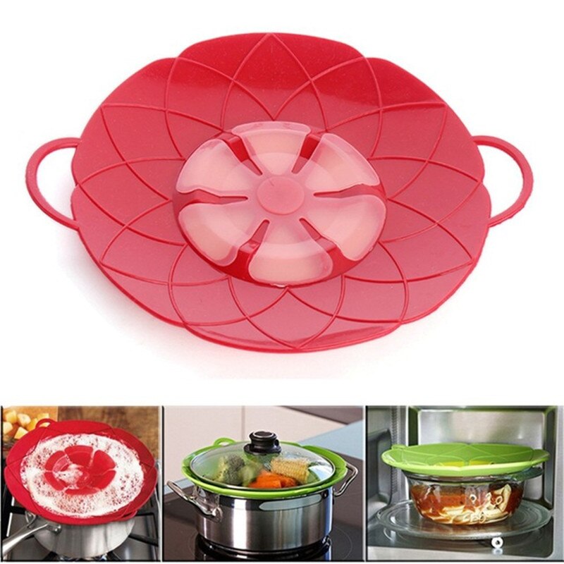 Cooking Tools Flower Silicone lid Spill Stopper Silicone Cover Lid For Pan Secondary image