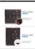 Crocodile pattern men's short wallet leisure wallet High-quality genuine leather Spring and summer new leather wallet