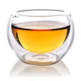 CJ266 Best Heat 6 Pieces/lot double wall glass tea cup double Teapot Coffee Tea Set Puer Kettle With Filter Durable Tea Set