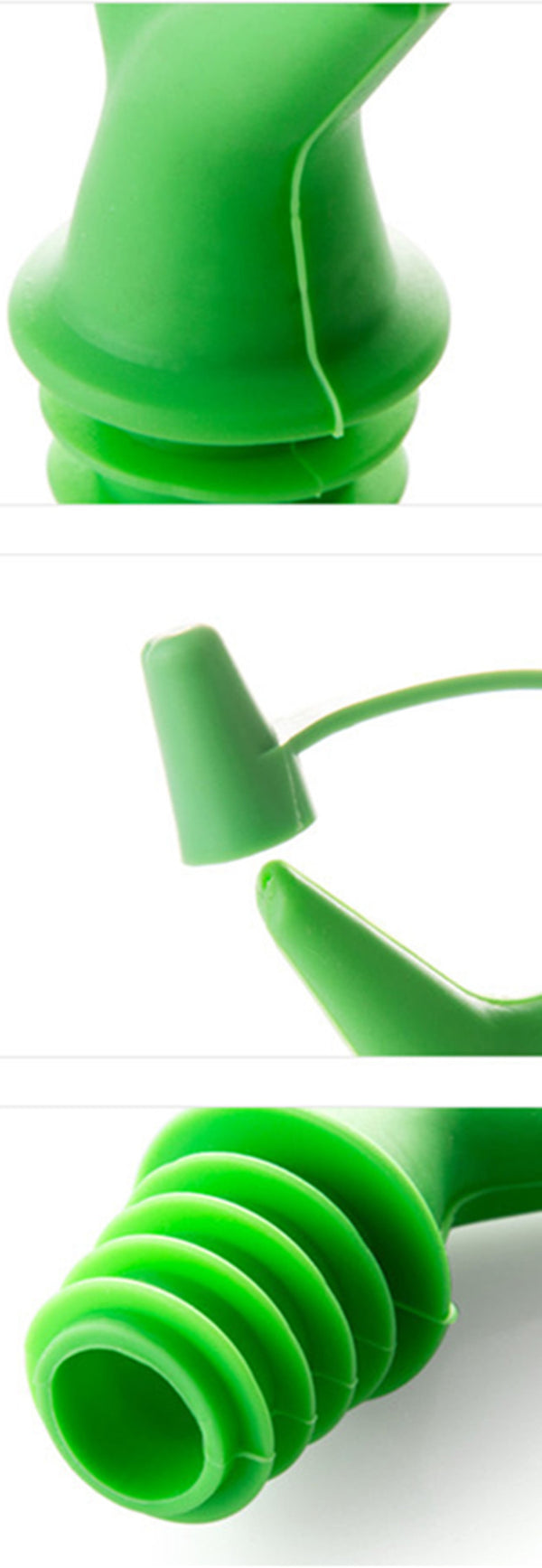 Double Oil Bottle Mouth Stopper Sauce Bottles Nozzle Caps Wine Stopper Pour The Liquid Guiding Device Kitchen Tools