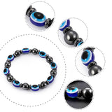 1Pc Magnet Bracelet Slimming Weight Loss Bracelet Slimming Hand Chain Round Hematite Magnetic Stone Therapy Jewelry Health Care