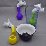 CJ162 Creative 1pc Silicone Water Tap Faucet Shape Tea Infuser Puer Tea Strainer Herbal Spice Filter Flower Tea Bag