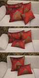 BZ193 Red elegant European velvet Engraved  fabric Cushion Cover Pillowcase Sofa/Car Cushion /Pillow  Home Textiles supplies