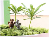 XBJ161 Mini 6pcs Mother and son koala decoration supplies moss micro landscape deco  Garden deco Creative handicrafts