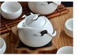 ceramic teapot kettle gaiwan tea cup for puer chinese tea pot portable tea set drinkware
