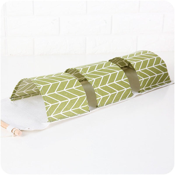 3 Pockets Cotton Linen Wall Hanging Storage Bags Door Pouch Bedroom Home Storage Pocket Home Decor Hanging Bag