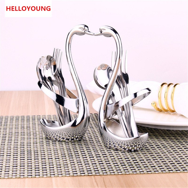 CJ104 Swan Dinnerware sets 7pcs/set wedding party fruit tableware set dinnerware sets Main image