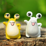 XBJ114 Mini 6pcs Exotic frogs decoration supplies moss micro landscape deco  Garden deco Creative handicrafts