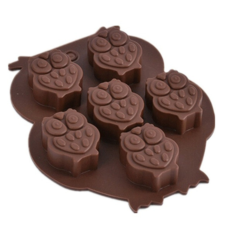 Lovable Owl Shaped Silicone Cake Mold Chocolate Mold DIY Ice Cube Ice Cube Tray Soap Mold Healthfulness
