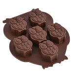 Lovable Owl Shaped Silicone Cake Mold Chocolate Mold DIY Ice Cube Ice Cube Tray Soap Mold Healthfulness