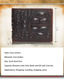 Crocodile pattern men's short wallet leisure wallet High-quality genuine leather Spring and summer new leather wallet