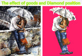 DIY 5D Diamond Embroidery The Romantic couples Round Diamond Painting Cross Stitch Kits Diamond Mosaic Home Decoration