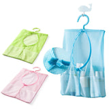 Kitchen Bathroom Wardrobe Underwear Socks Sundries Storage Hook Hanging Multipurpose Mesh Bag Reusable Grocery Organizer