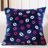 BZ118 Luxury Cushion Cover Pillow Case Home Textiles supplies Red Lips Plush decorative throw pillows chair seat