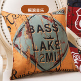 BZ095 Luxury Cushion Cover Pillow Case Home Textiles supplies Lumbar Pillow British wind retro pillows chair seat