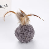 10pcs cat plush ball toy Mint Pet cat Interactive toy bird Feather Teaser with catnip Cat Toys Play Scratch Pet products