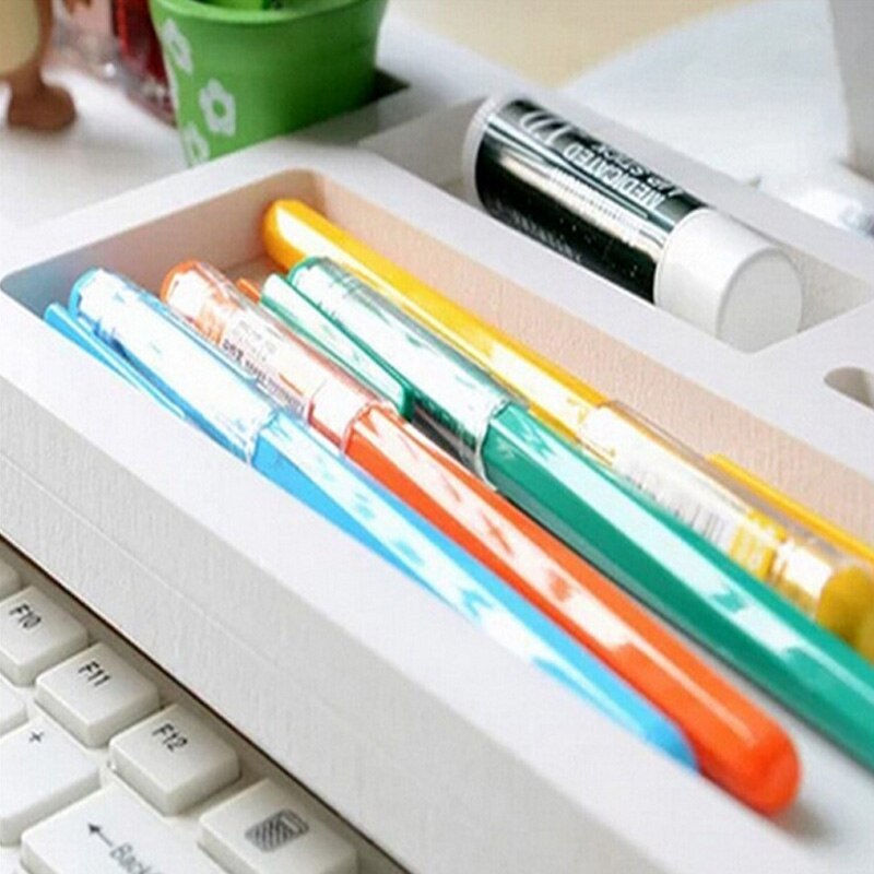 Desk Storage Shelf Office Desktop Organizer Phone Keyboard Storage Pen Shelf Deskstop Organizer a shelves Secondary image